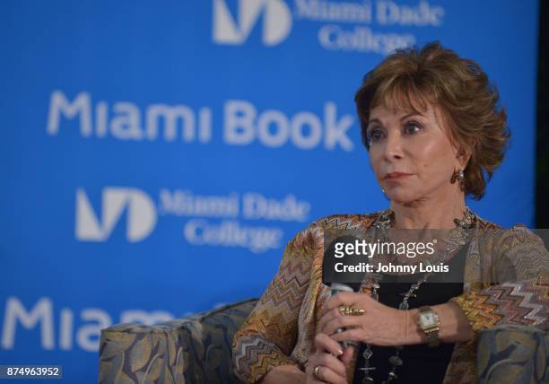 Isabel Allende attends The Miami Book Fair at Miami Dade College Wolfson - Chapman Conference Center on November 15, 2017 in Miami, Florida.