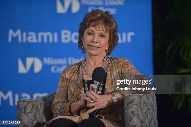 Isabel Allende attends The Miami Book Fair at Miami Dade College Wolfson - Chapman Conference Center on November 15, 2017 in Miami, Florida.