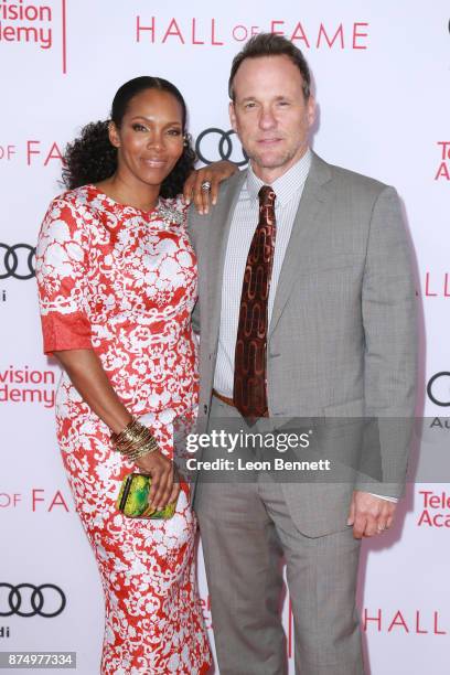 Actors Kira Arne and Tom Verica attends the Television Academy's 24th Hall Of Fame Ceremony at Saban Media Center on November 15, 2017 in North...