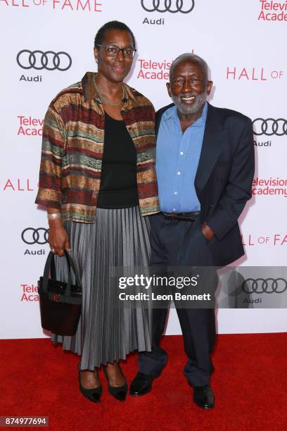 Freda Morris and actor Garrett Morris attends the Television Academy's 24th Hall Of Fame Ceremony at Saban Media Center on November 15, 2017 in North...