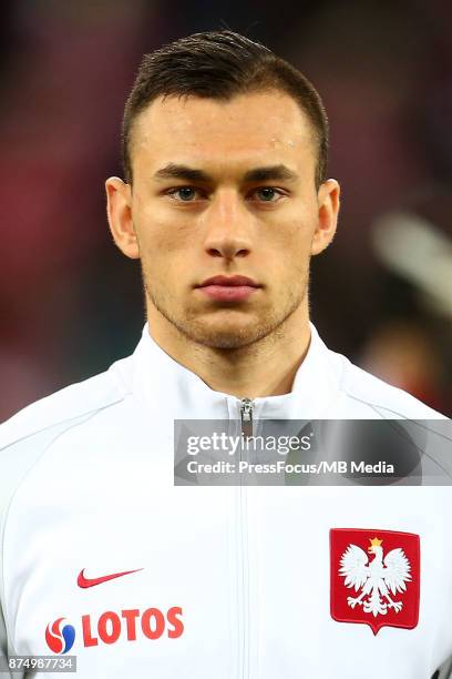 Jaroslaw Jach of Poland during the international friendly match between Poland and Mexico on November 13, 2017 in Gdansk, Poland.