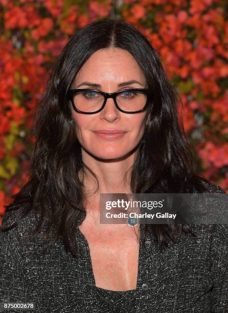 Courtney Cox attends Bumble Bizz Los Angeles Launch Dinner At Nobu Malibu at Nobu Malibu on November 15, 2017 in Malibu, California.