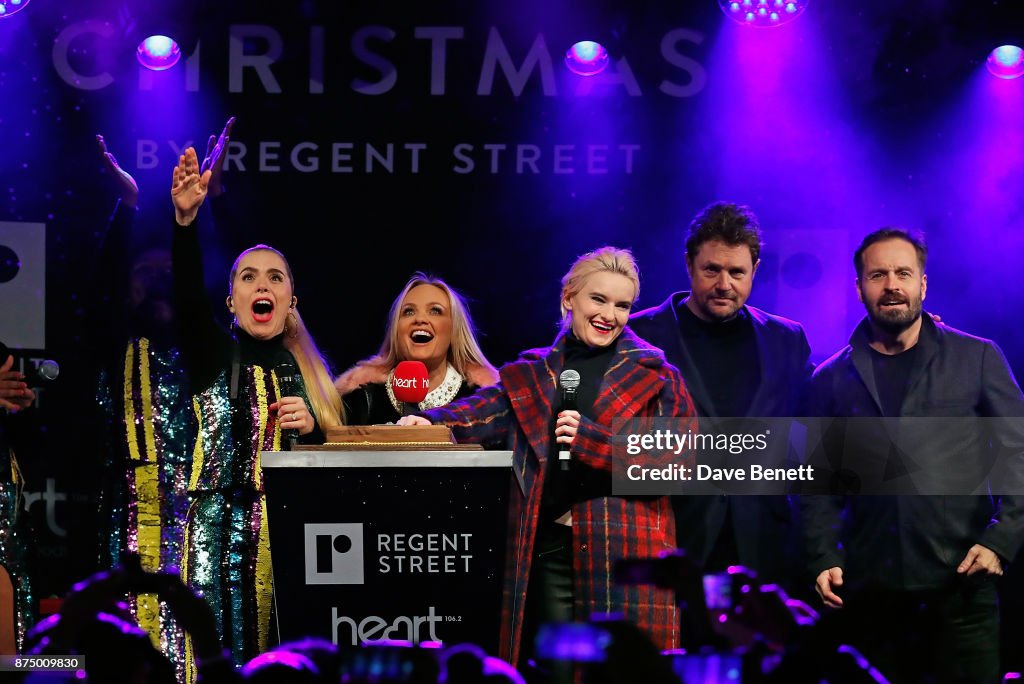 Heart FM Presenters Emma Bunton and Jamie Theakston Host the Regent Street Christmas Lights Switch On Event