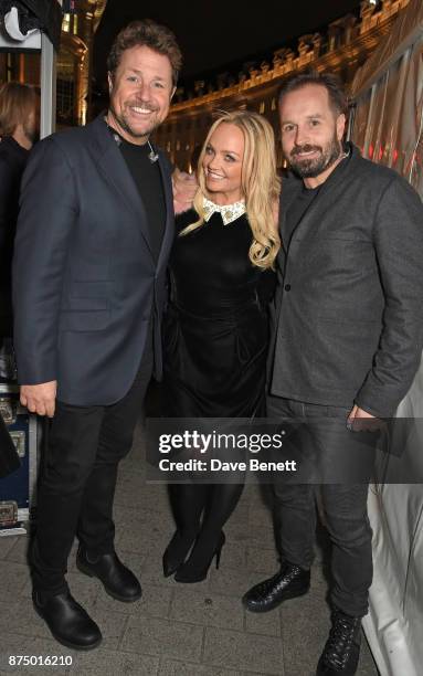 Michael Ball, Emma Bunton and Alfie Boe attend the Regent Street Christmas Lights switch on event with Heart FM on November 16, 2017 in London,...