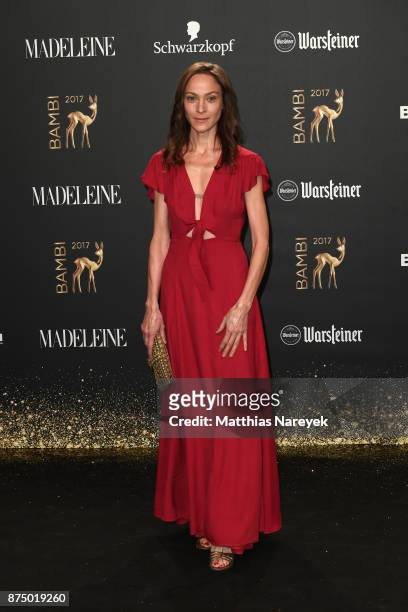 Jeanette Hain arrives at the Bambi Awards 2017 at Stage Theater on November 16, 2017 in Berlin, Germany.