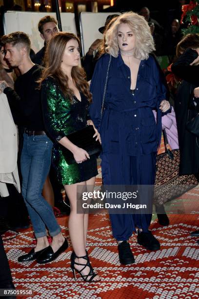 Grace Davies and Holly Tandy arrive at the UK Premiere of 'Daddy's Home 2' at Vue West End on November 16, 2017 in London, England.