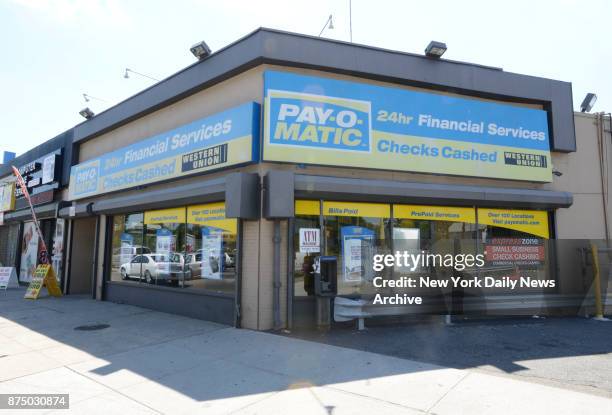 Real estate of Pay-O-Matic located at 247-12 South Conduit Avenue in Rosedale, New York on Tuesday, July 30, 2013.