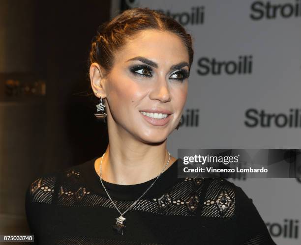 Melissa Satta attends the Stroili Christmas Party on November 16, 2017 in Milan, Italy.