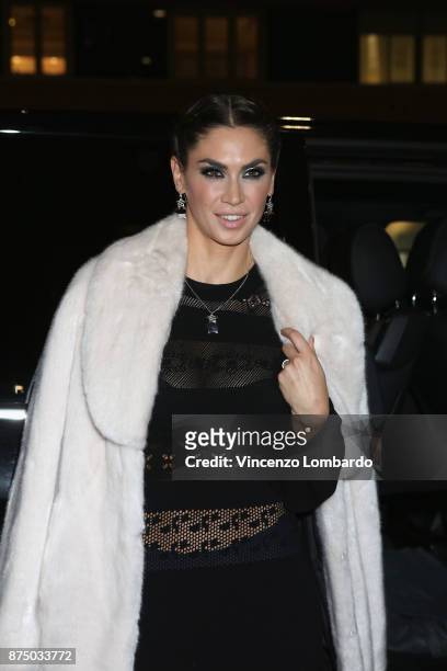 Melissa Satta attends the Stroili Christmas Party on November 16, 2017 in Milan, Italy.