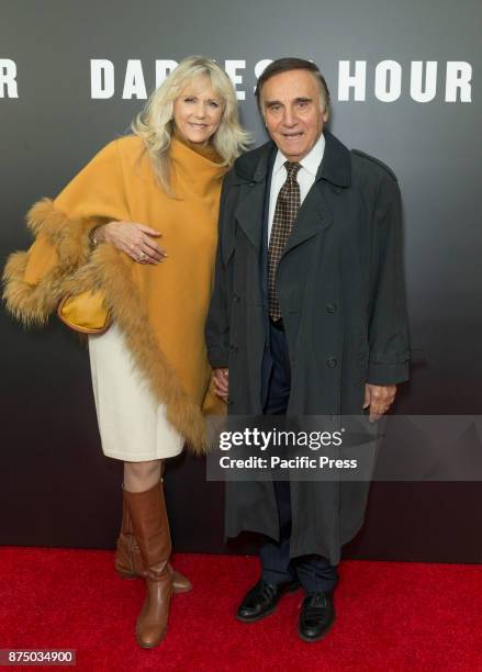 Alyse Best Muldoon and Tony Lo Bianco attend Darkest Hour premiere at Paris movie theater.