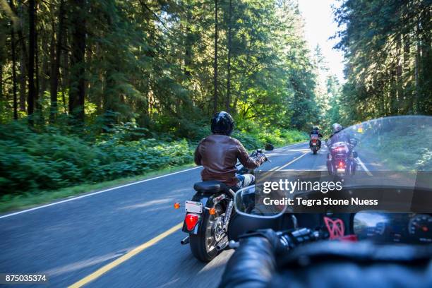 Motorcycle club on Highway 101