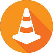 Traffic Cone Icon Silhouette 1