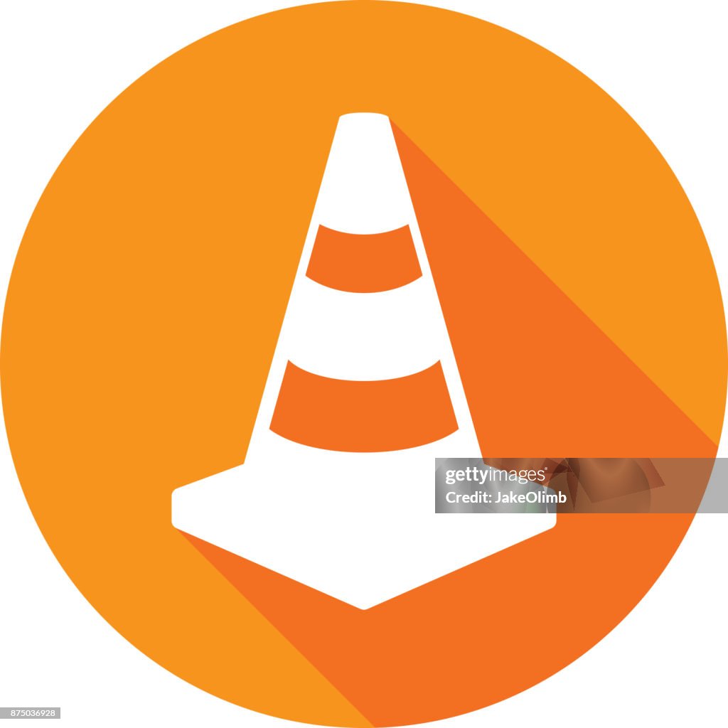 Traffic Cone Icon Silhouette 1