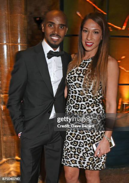 Sir Mo Farah and Tania Nell attend Save The Children's Magical Winter Gala celebrating the 20th anniversary since the publication of the first of...