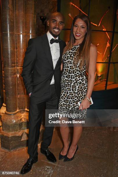 Sir Mo Farah and Tania Nell attend Save The Children's Magical Winter Gala celebrating the 20th anniversary since the publication of the first of...