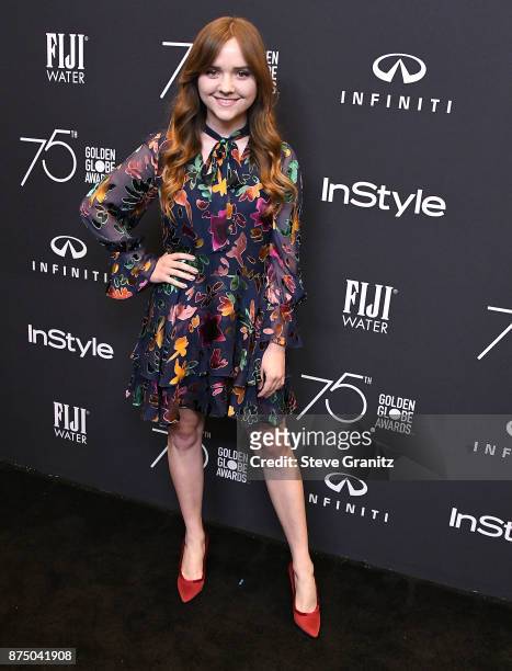 Tara Lynne Barr arrives at the Hollywood Foreign Press Association And InStyle Celebrate The 75th Anniversary Of The Golden Globe Awards at Catch LA...