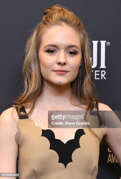 Izabela Vidovic arrives at the Hollywood Foreign Press Association And InStyle Celebrate The 75th Anniversary Of The Golden Globe Awards at Catch LA...
