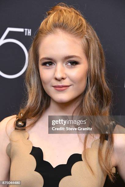 Izabela Vidovic arrives at the Hollywood Foreign Press Association And InStyle Celebrate The 75th Anniversary Of The Golden Globe Awards at Catch LA...