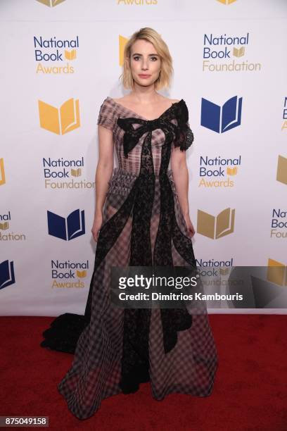 Emma Roberts attends the 68th National Book Awards at Cipriani Wall Street on November 15, 2017 in New York City.