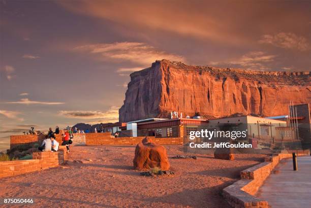 people at the monument valley visitor center - kayenta region stock pictures, royalty-free photos & images