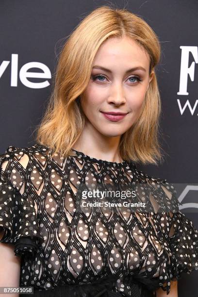 Sarah Gadon arrives at the Hollywood Foreign Press Association And InStyle Celebrate The 75th Anniversary Of The Golden Globe Awards at Catch LA on...