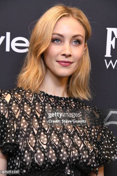 Sarah Gadon arrives at the Hollywood Foreign Press Association And InStyle Celebrate The 75th Anniversary Of The Golden Globe Awards at Catch LA on...