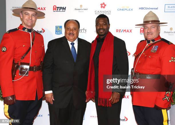 Actor Lyric Bent and Martin Luther King III attend the 2017 Canada's Walk Of Fame Inductee Ceremony at The Liberty Grand on November 15, 2017 in...