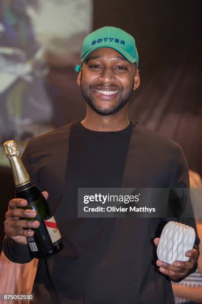 Rushemy Botter wins the first edition of the Belgian Fashion Awards for most promising graduate of the year on November 16, 2017 in Antwerpen,...