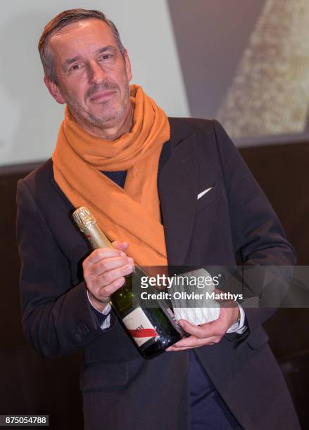 Dries Van Noten wins the first edition of the Belgian Fashion Awards for lifetime achievement on November 16, 2017 in Antwerpen, Belgium.