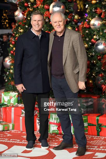 Will Ferrell and John Lithgow attend the UK Premiere of 'Daddy's Home 2' at Vue West End on November 16, 2017 in London, England.