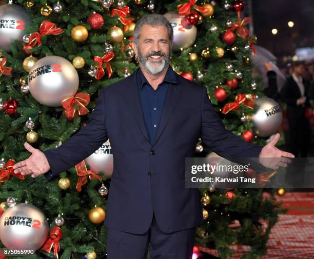 Mel Gibson attends the UK Premiere of 'Daddy's Home 2' at Vue West End on November 16, 2017 in London, England.