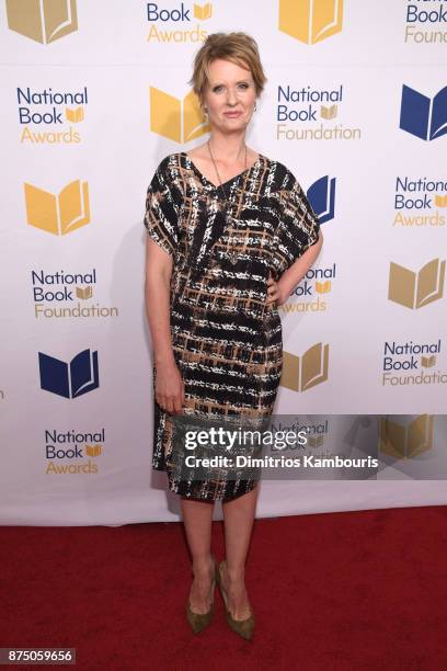 Cynthia Nixon attends the 68th National Book Awards at Cipriani Wall Street on November 15, 2017 in New York City.