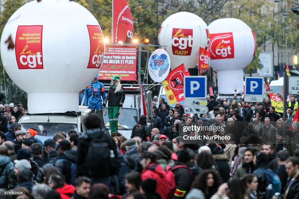 New protest againt Macron economic policies in Paris
