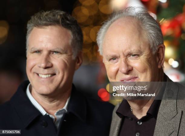 Will Ferrell and John Lithgow attend the UK Premiere of 'Daddy's Home 2' at Vue West End on November 16, 2017 in London, England.