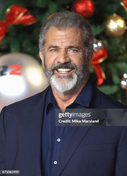 Mel Gibson attends the UK Premiere of 'Daddy's Home 2' at Vue West End on November 16, 2017 in London, England.