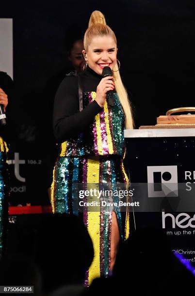 Paloma Faith attends the Regent Street Christmas Lights switch on event with Heart FM on November 16, 2017 in London, England.