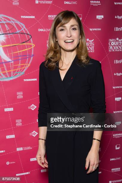 Julie Gayet attends the Paris Courts Devant : Opening Ceremony at Bibliotheque Nationale de France on November 16, 2017 in Paris, France.