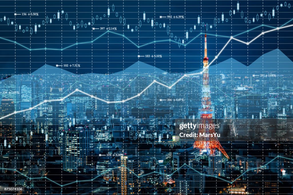 Background stock market and finance economic