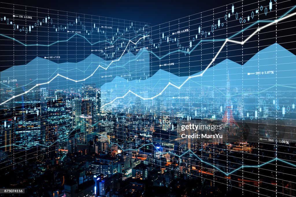 Background stock market and finance economic