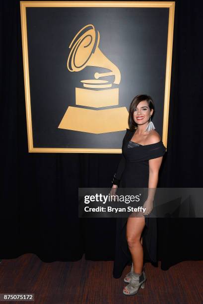 Paula Arenas attends the Premiere Ceremony during the 18th Annual Latin Grammy Awards at the Mandalay Bay Convention Center on November 16, 2017 in...