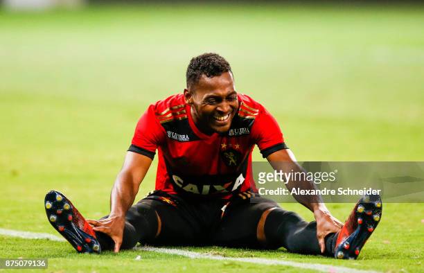 Marquinhos of Sport Recife reacts during the match between Palmeiras and Sport Recife for the Brasileirao Series A 2017 at Allianz Parque Stadium on...