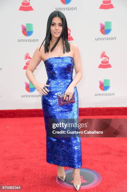 Emeraude Toubia attends the 18th Annual Latin Grammy Awards at MGM Grand Garden Arena on November 16, 2017 in Las Vegas, Nevada.