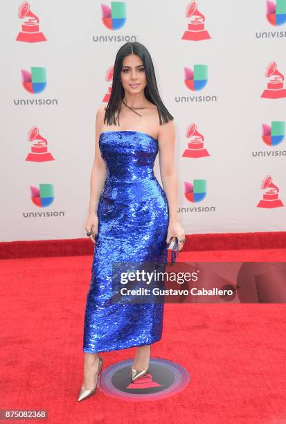 Emeraude Toubia attends the 18th Annual Latin Grammy Awards at MGM Grand Garden Arena on November 16, 2017 in Las Vegas, Nevada.