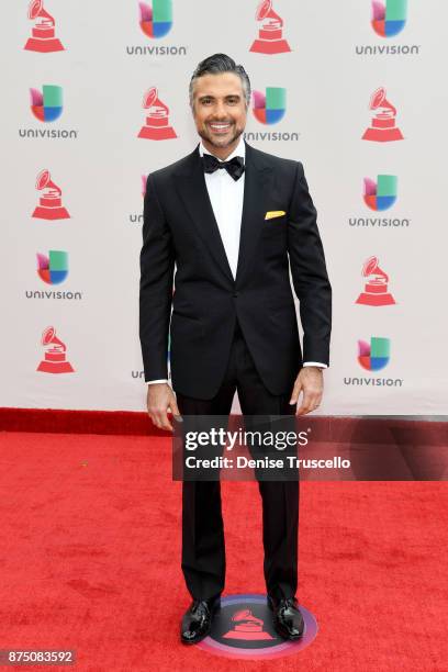 Co-host Jaime Camil attends the 18th Annual Latin Grammy Awards at MGM Grand Garden Arena on November 16, 2017 in Las Vegas, Nevada.