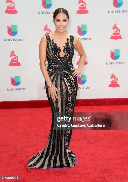 Karla Martinez attends the 18th Annual Latin Grammy Awards at MGM Grand Garden Arena on November 16, 2017 in Las Vegas, Nevada.