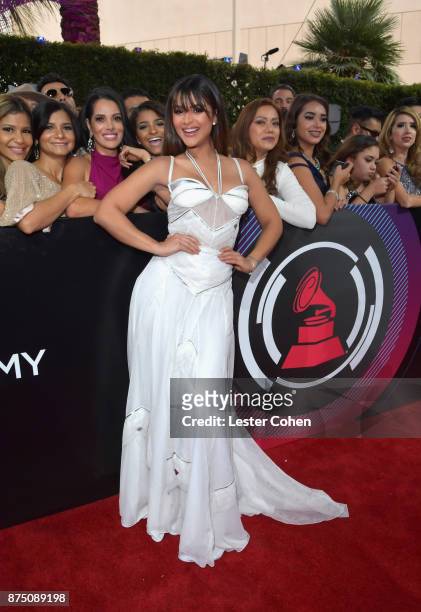 Clarissa Molina attends The 18th Annual Latin Grammy Awards at MGM Grand Garden Arena on November 16, 2017 in Las Vegas, Nevada.