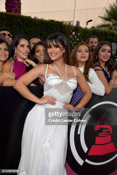 Clarissa Molina attends The 18th Annual Latin Grammy Awards at MGM Grand Garden Arena on November 16, 2017 in Las Vegas, Nevada.