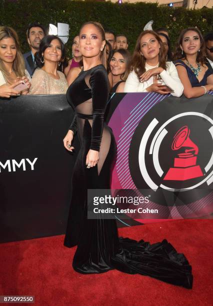Jackie Guerrido attends The 18th Annual Latin Grammy Awards at MGM Grand Garden Arena on November 16, 2017 in Las Vegas, Nevada.