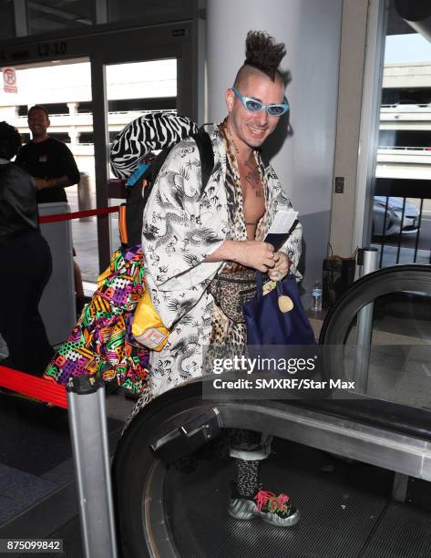 Musician Cole Whittle of 'DNCE' is seen on November 16, 2017 in Los Angeles, CA.