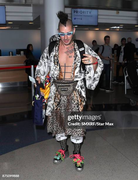 Musician Cole Whittle of 'DNCE' is seen on November 16, 2017 in Los Angeles, CA.